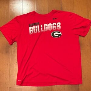 Nike Red Georgia Bulldogs Short Sleeve Tee